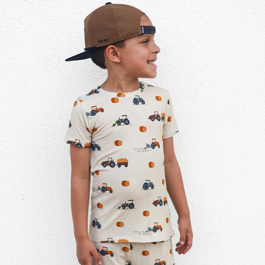 Tractors Small Ribbed Shorts Two-Piece Set