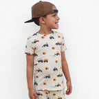 Tractors Small Ribbed Shorts Two-Piece Set
