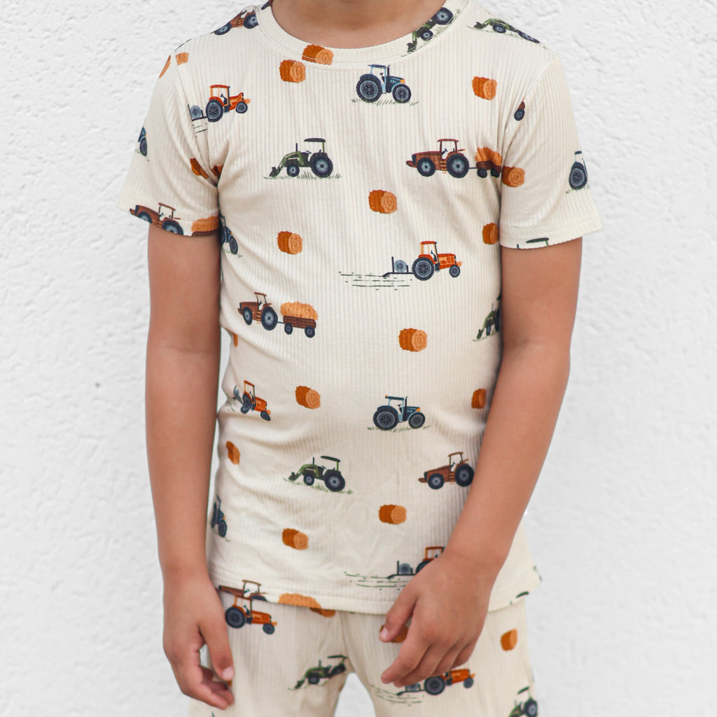 Tractors Small Ribbed Shorts Two-Piece Set