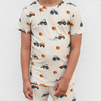 Tractors Small Ribbed Shorts Two-Piece Set