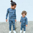 Christmas Trains Small Ribbed Zip Romper