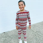 Christmas Sweater Stripe Small Ribbed Two-Piece Set