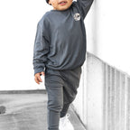 Midnight Charcoal Bamboo French Terry Joggers