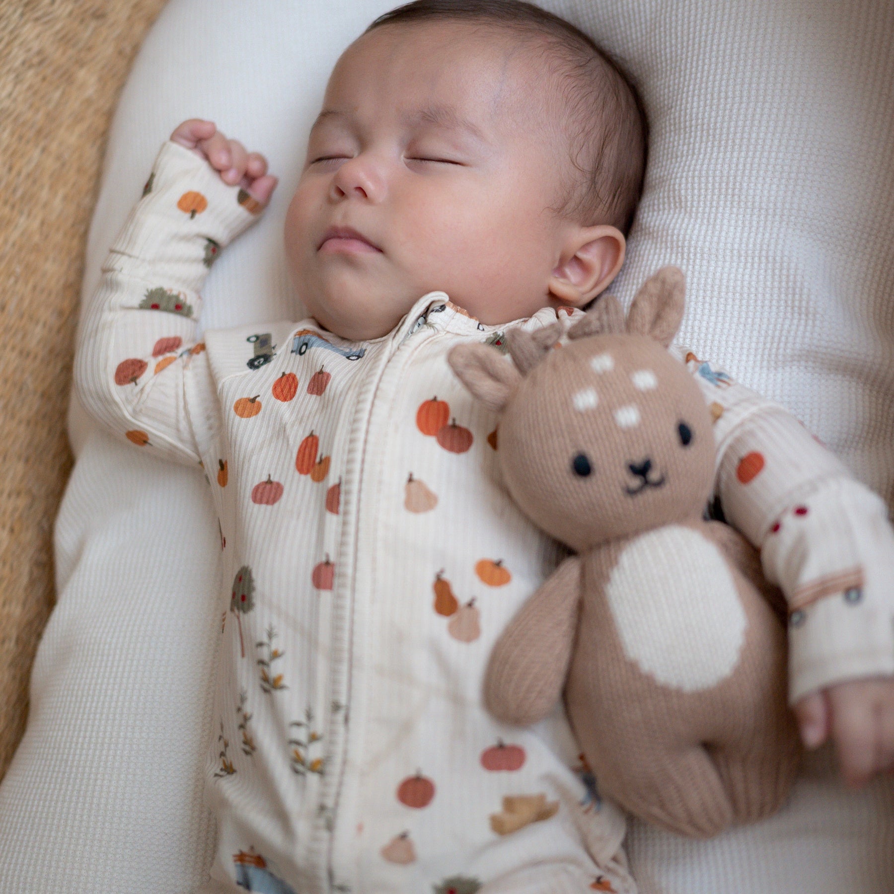 Pumpkin Patch Small Ribbed Zip Romper