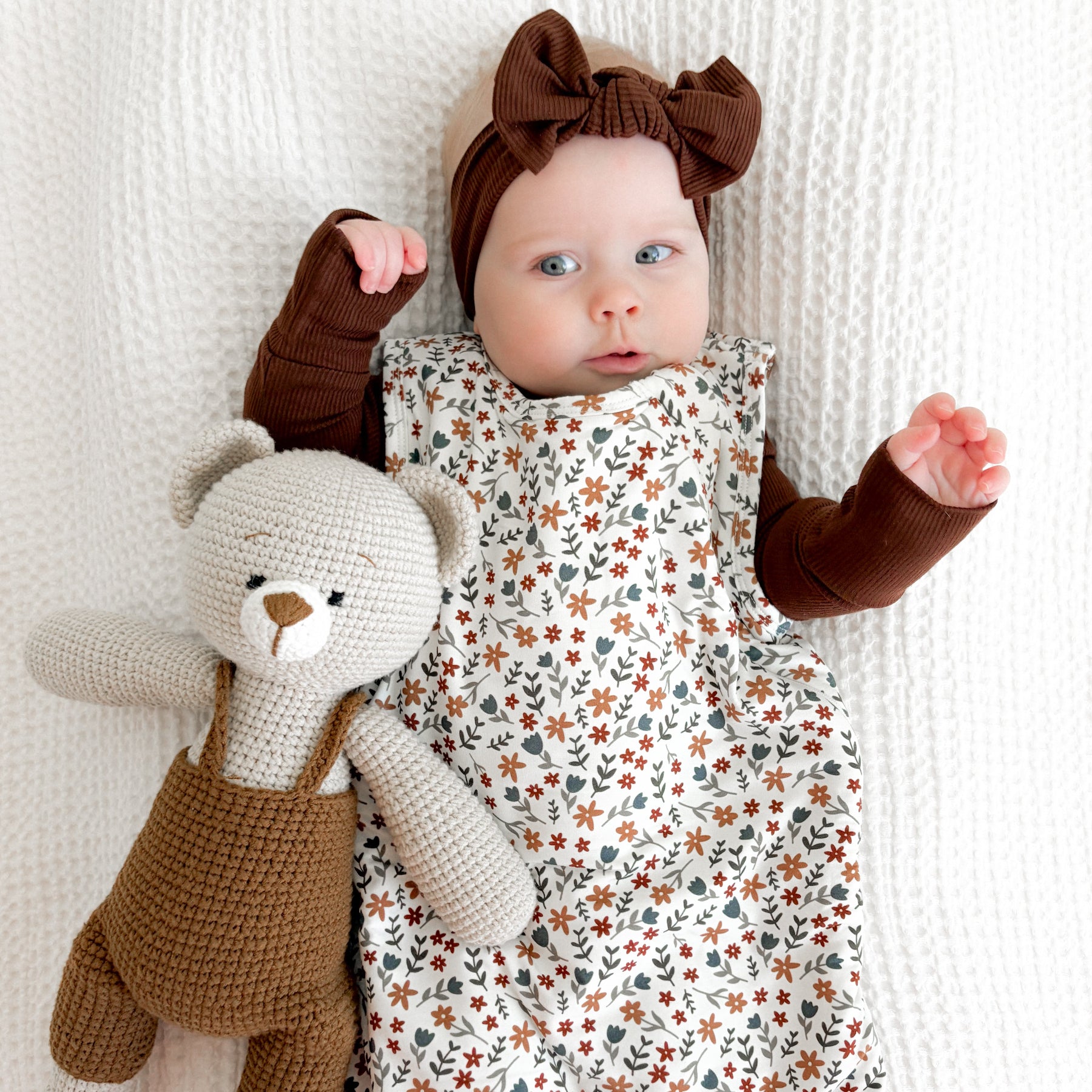 Cream Floral Sleep Sack (1.0 TOG)