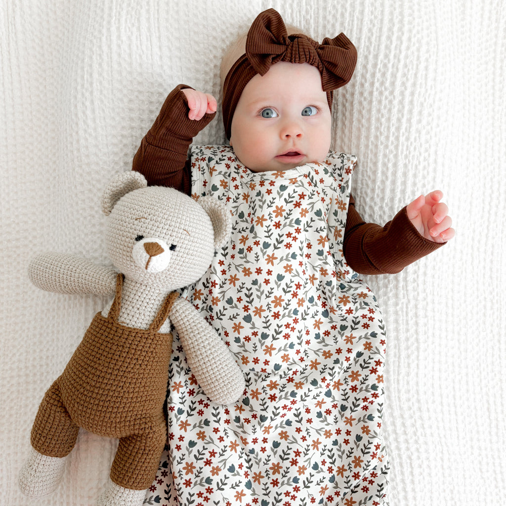 Cream Floral Sleep Sack (1.0 TOG)