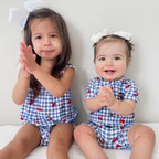 Vintage Cherries Small Ribbed Summer Zip Romper