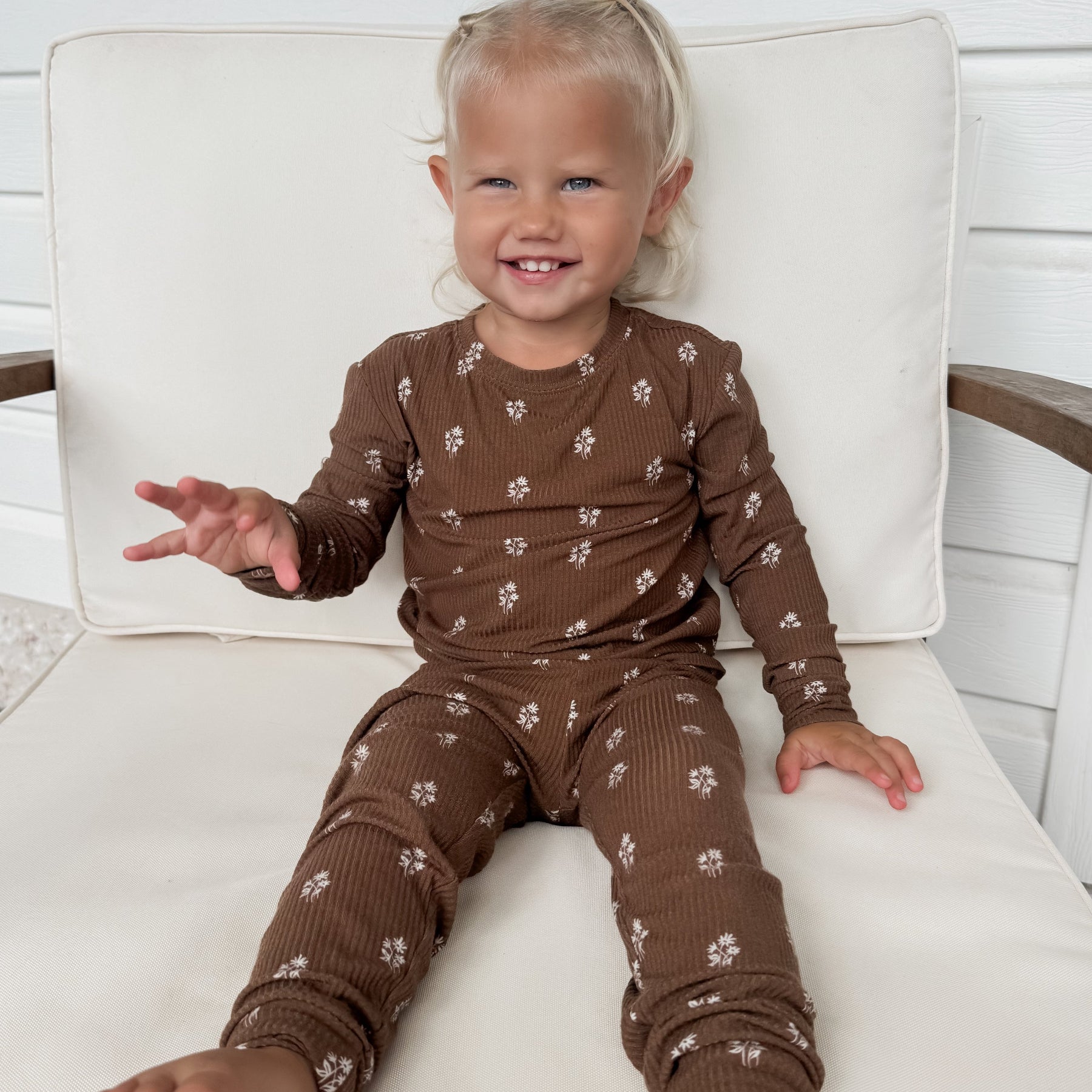 Autumn Stems Small Ribbed Two-Piece Set