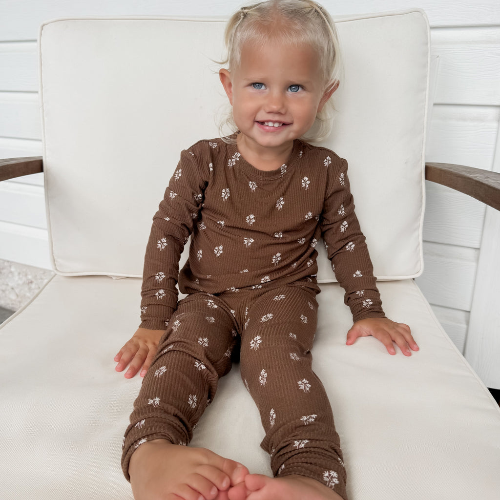 Autumn Stems Small Ribbed Two-Piece Set