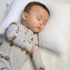 Trains Small Ribbed Zip Romper