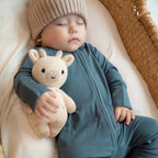 Dark Steel Blue Small Ribbed Zip Romper