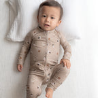 Football Small Ribbed Zip Romper