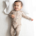 Football Small Ribbed Zip Romper