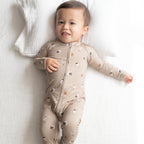 Football Small Ribbed Zip Romper