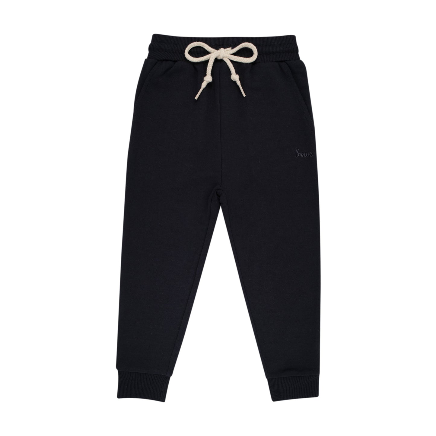 Midnight Black Bamboo French Terry Joggers