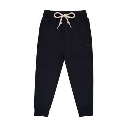 Midnight Black Bamboo French Terry Joggers