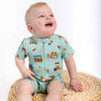 Farmers Market Summer Zip Romper