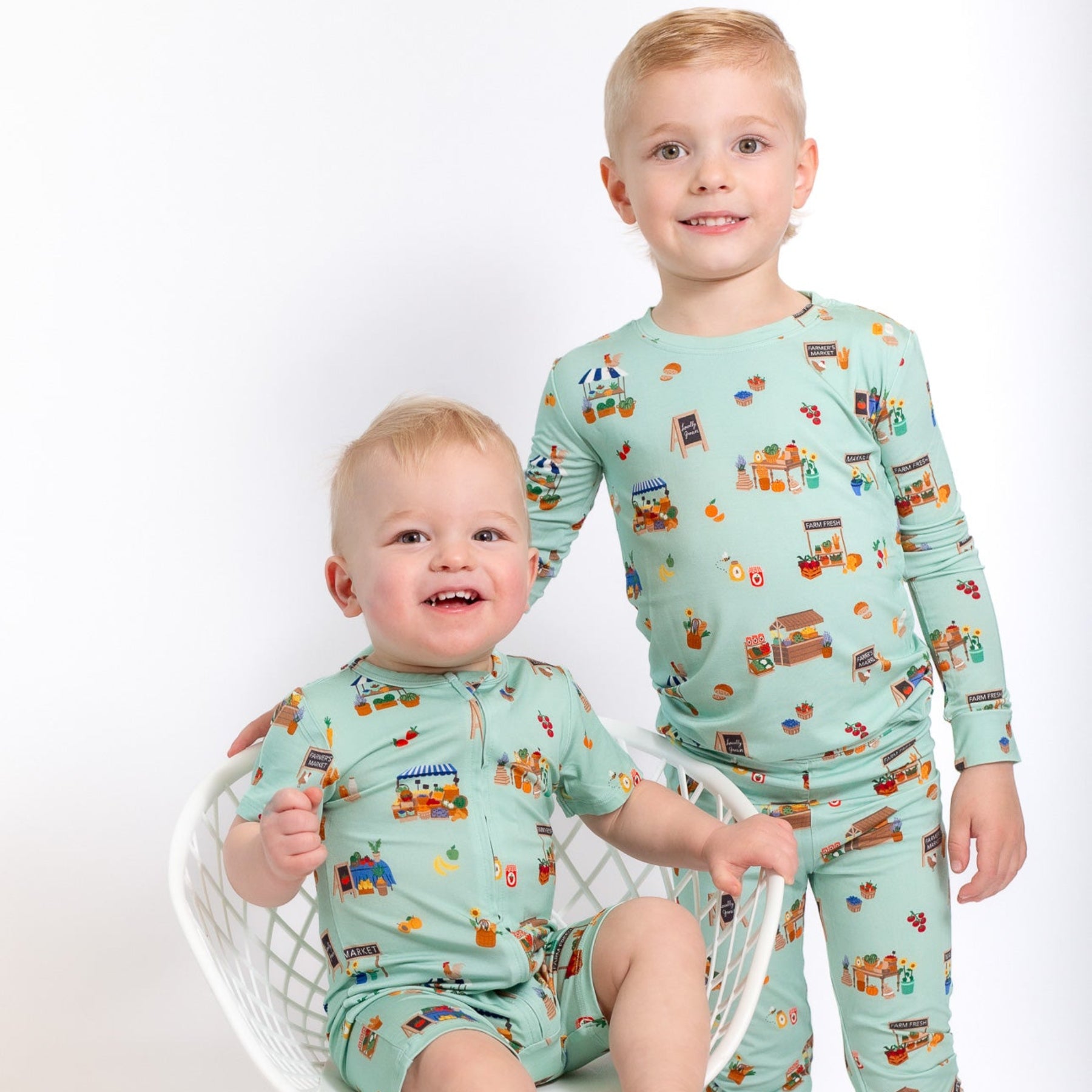 Farmers Market Summer Zip Romper