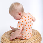 Oranges Small Ribbed Summer Zip Romper