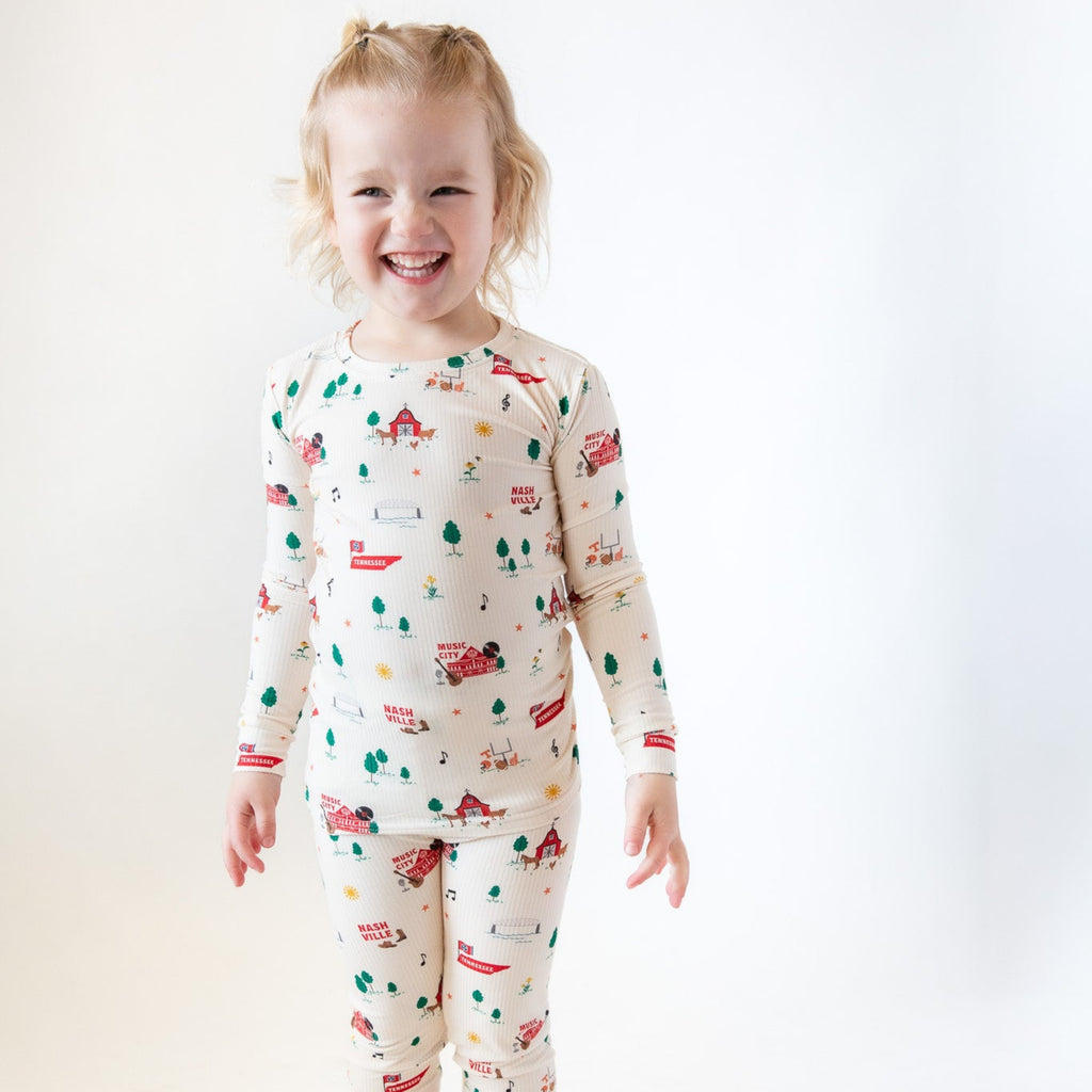 Music City Tennessee Small Ribbed Two-Piece Set