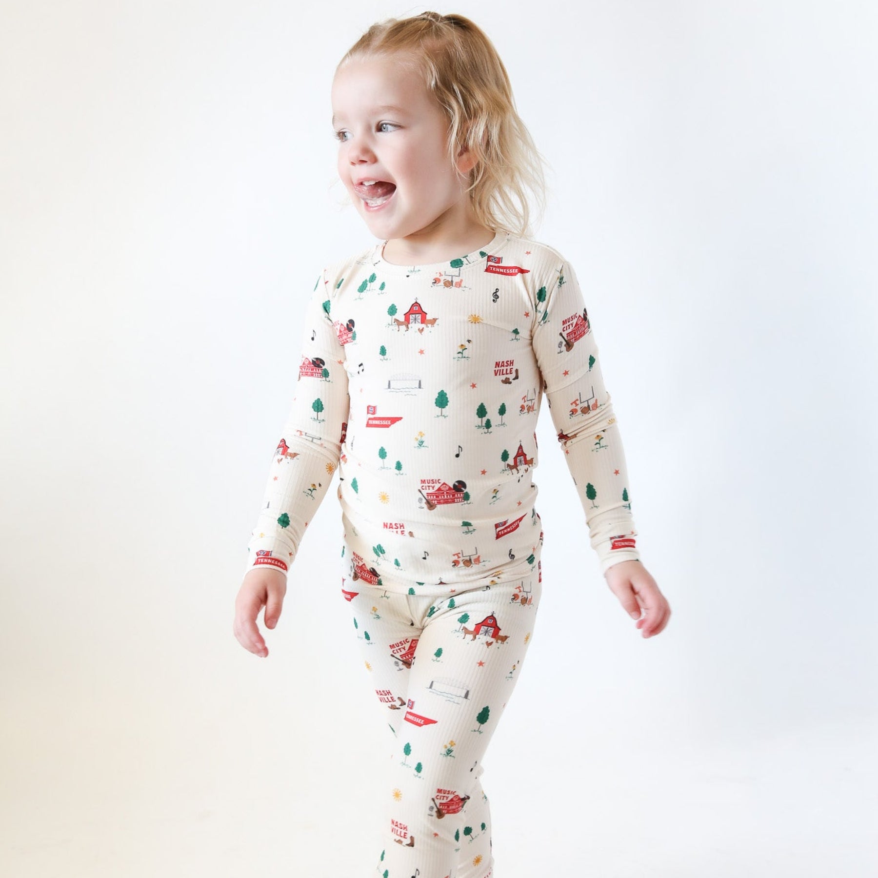 Music City Tennessee Small Ribbed Two-Piece Set