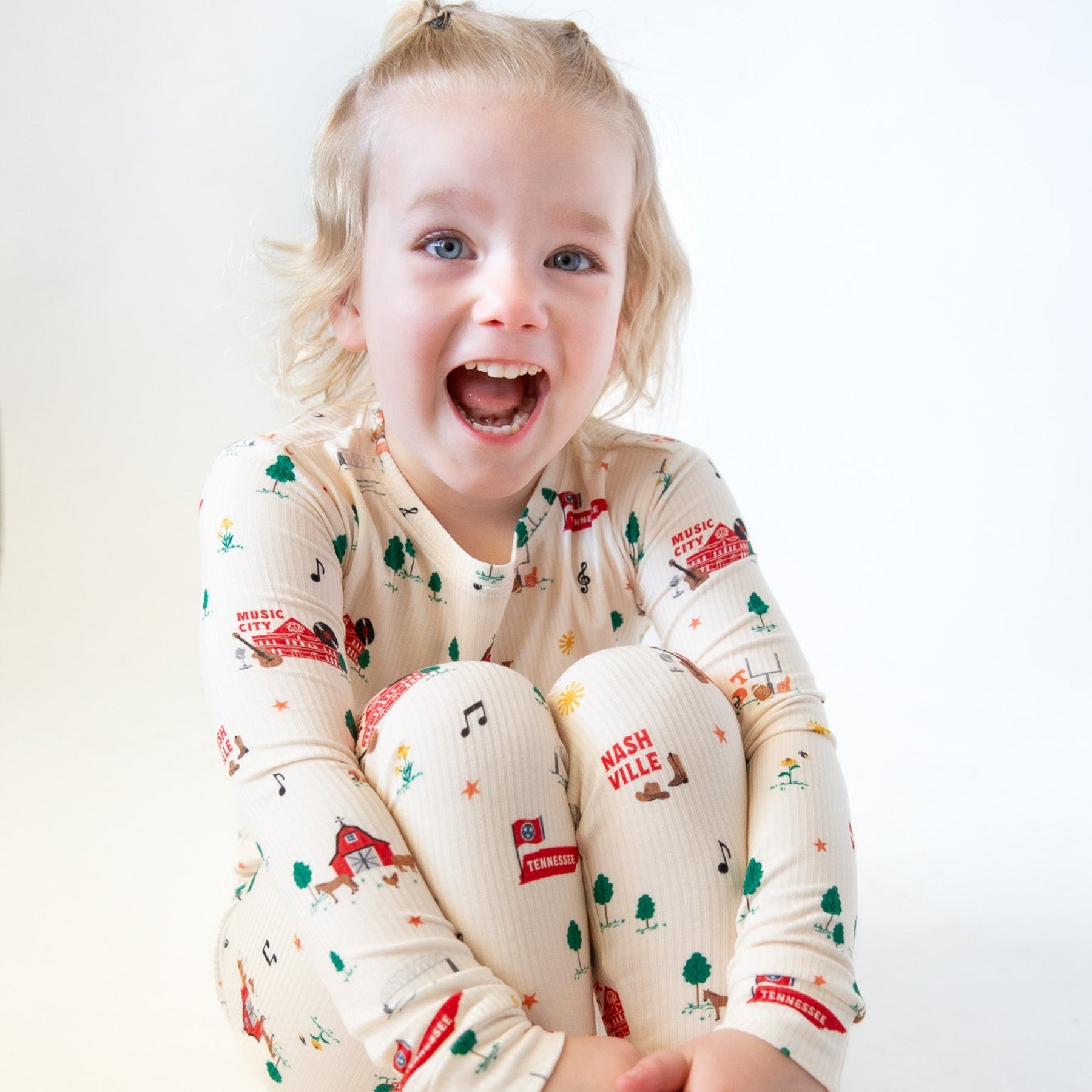 Music City Tennessee Small Ribbed Two-Piece Set