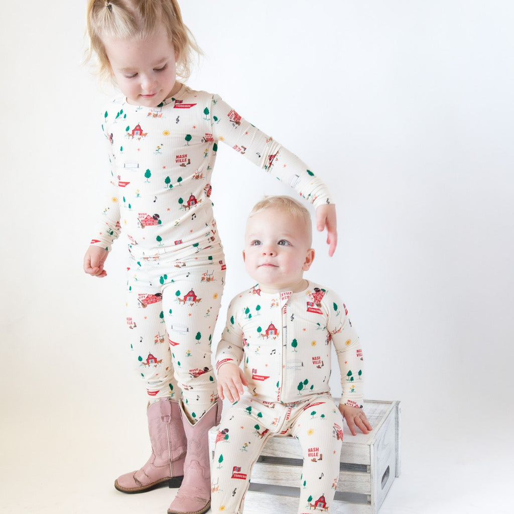 Music City Tennessee Small Ribbed Zip Romper