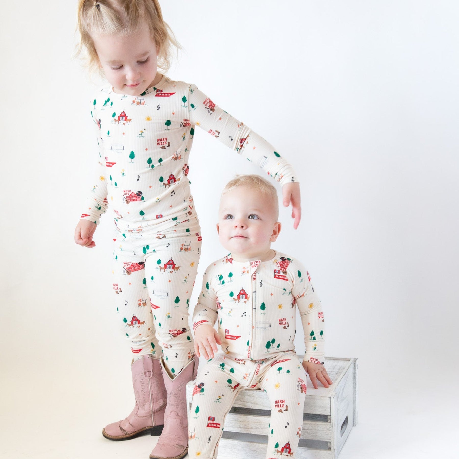 Music City Tennessee Small Ribbed Zip Romper