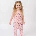 Strawberries Small Ribbed Harem Romper