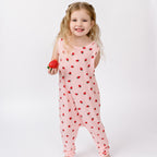 Strawberries Small Ribbed Harem Romper