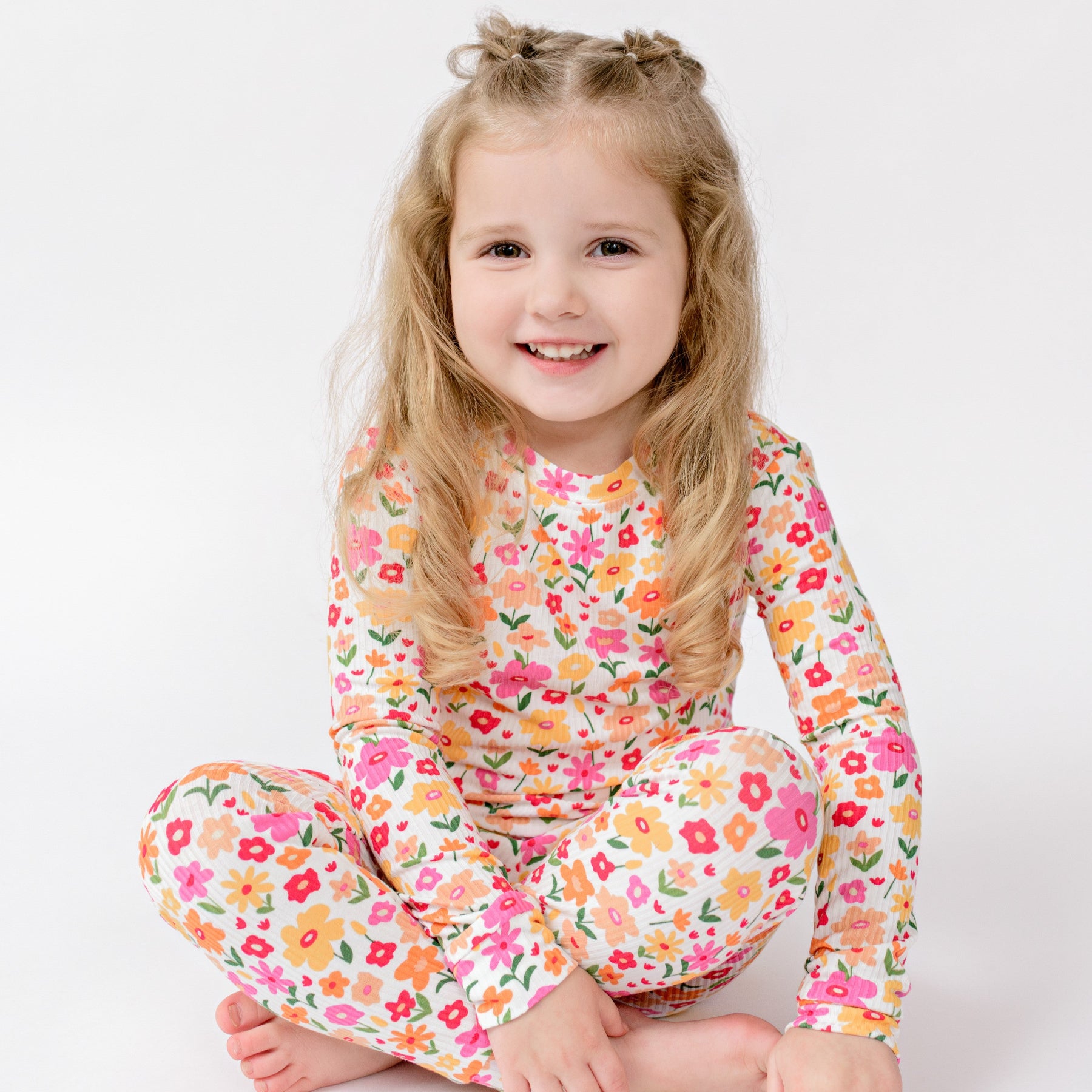 Summer Blooms Small Ribbed Two-Piece Set