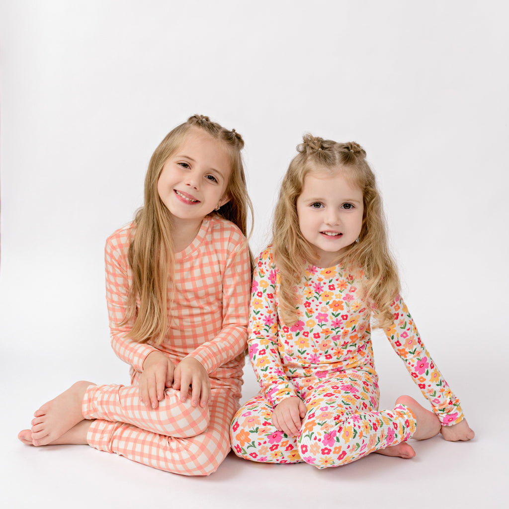 Summer Blooms Small Ribbed Two-Piece Set