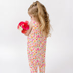 Summer Blooms Small Ribbed Harem Romper