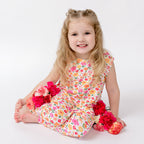 Summer Blooms Small Ribbed Harem Romper