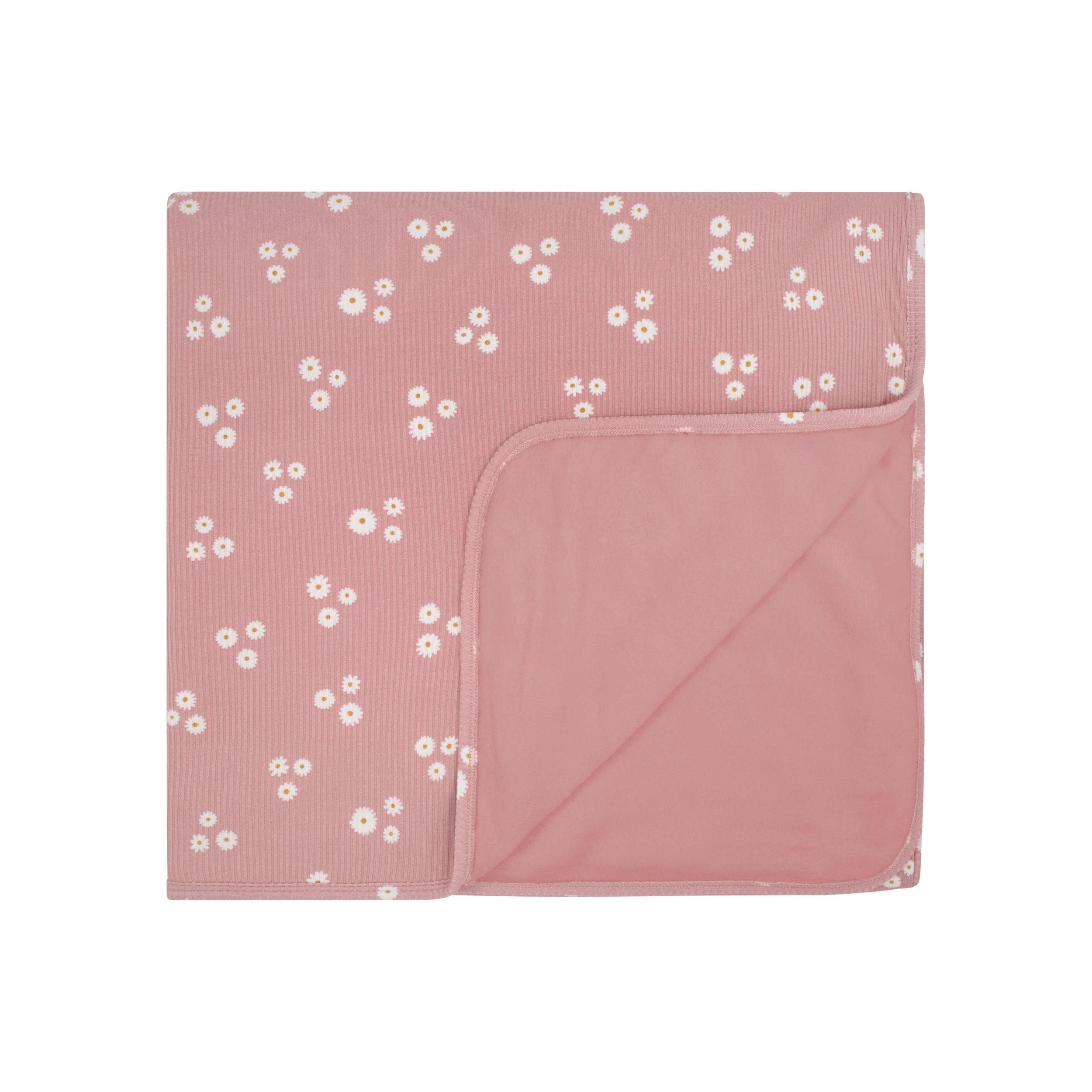Mauve Blooms Small Ribbed Youth Blanket