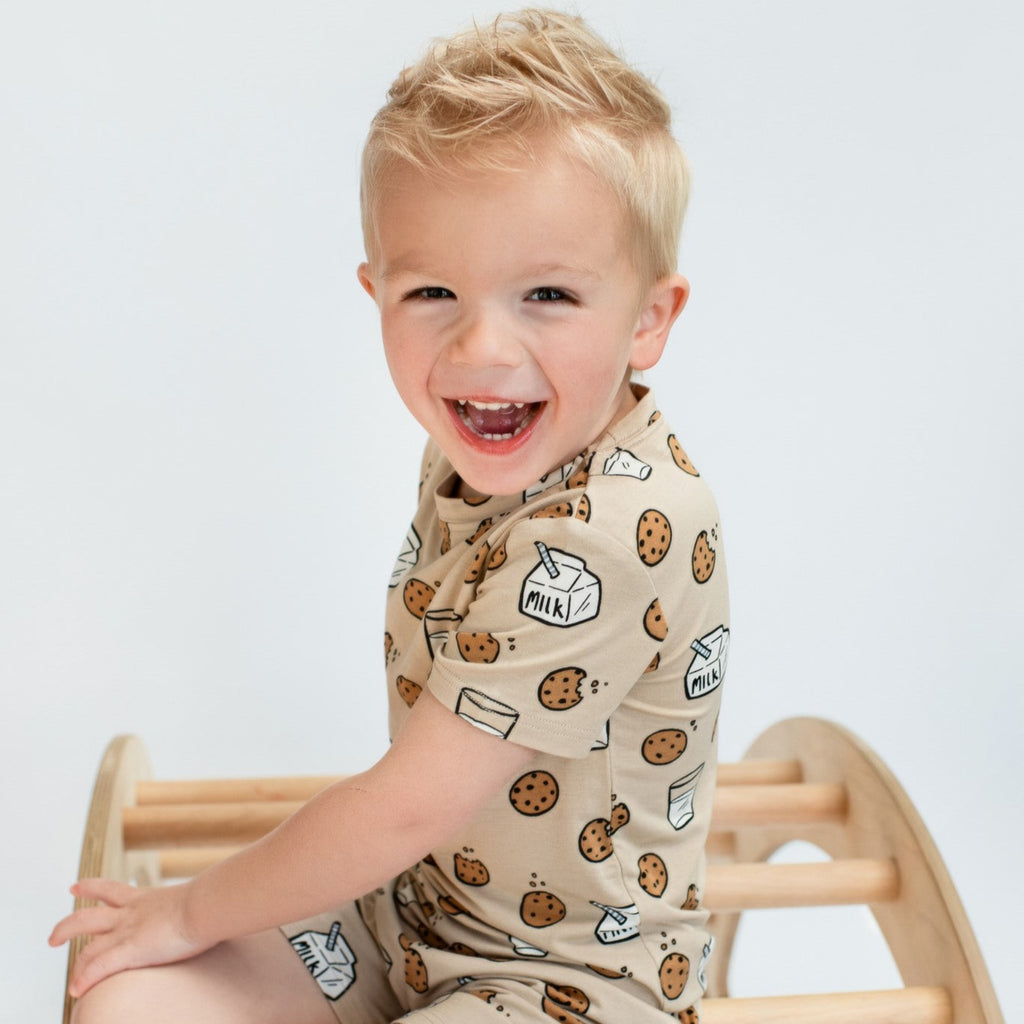 Cookies and Milk Shorts Two-Piece Set