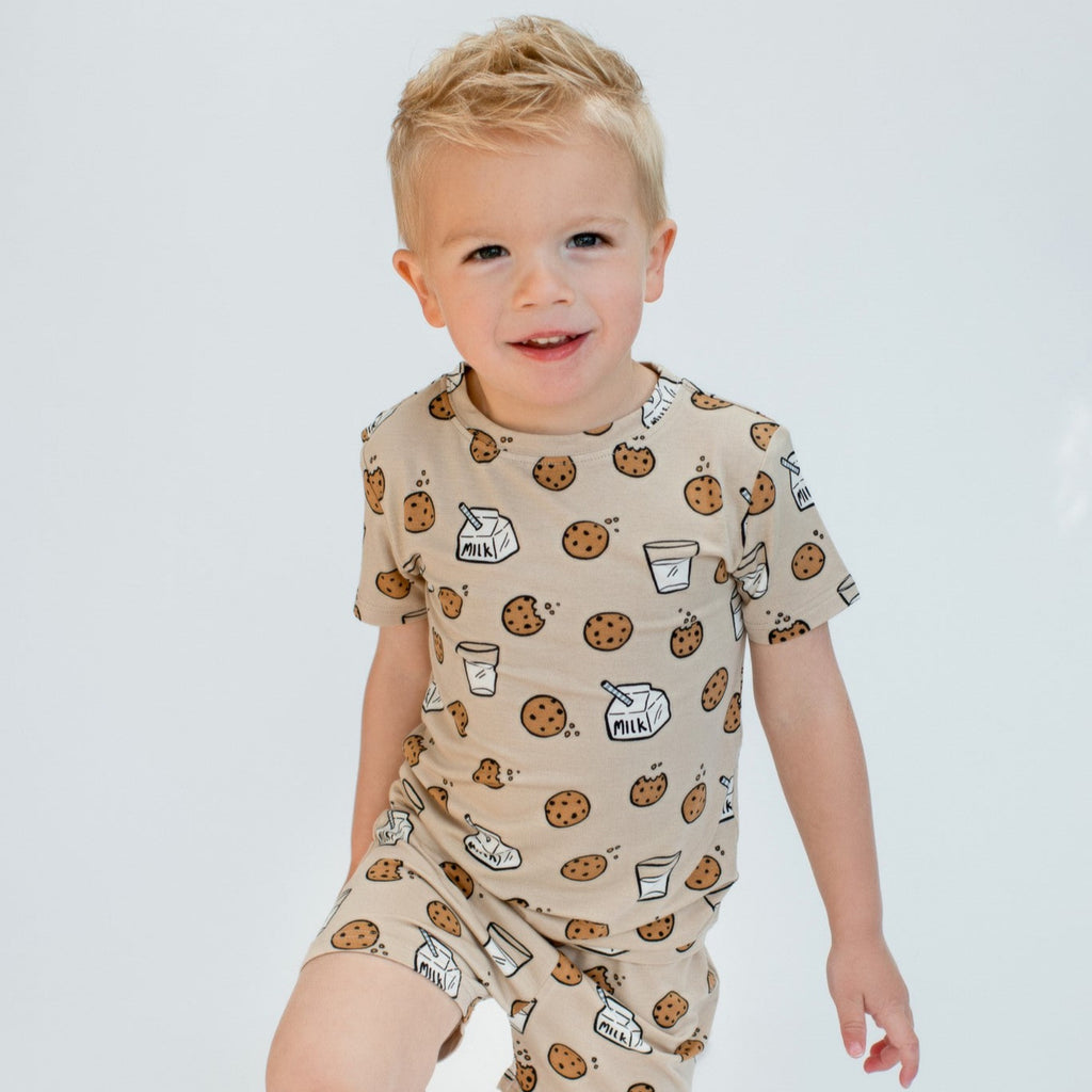 Cookies and Milk Shorts Two-Piece Set