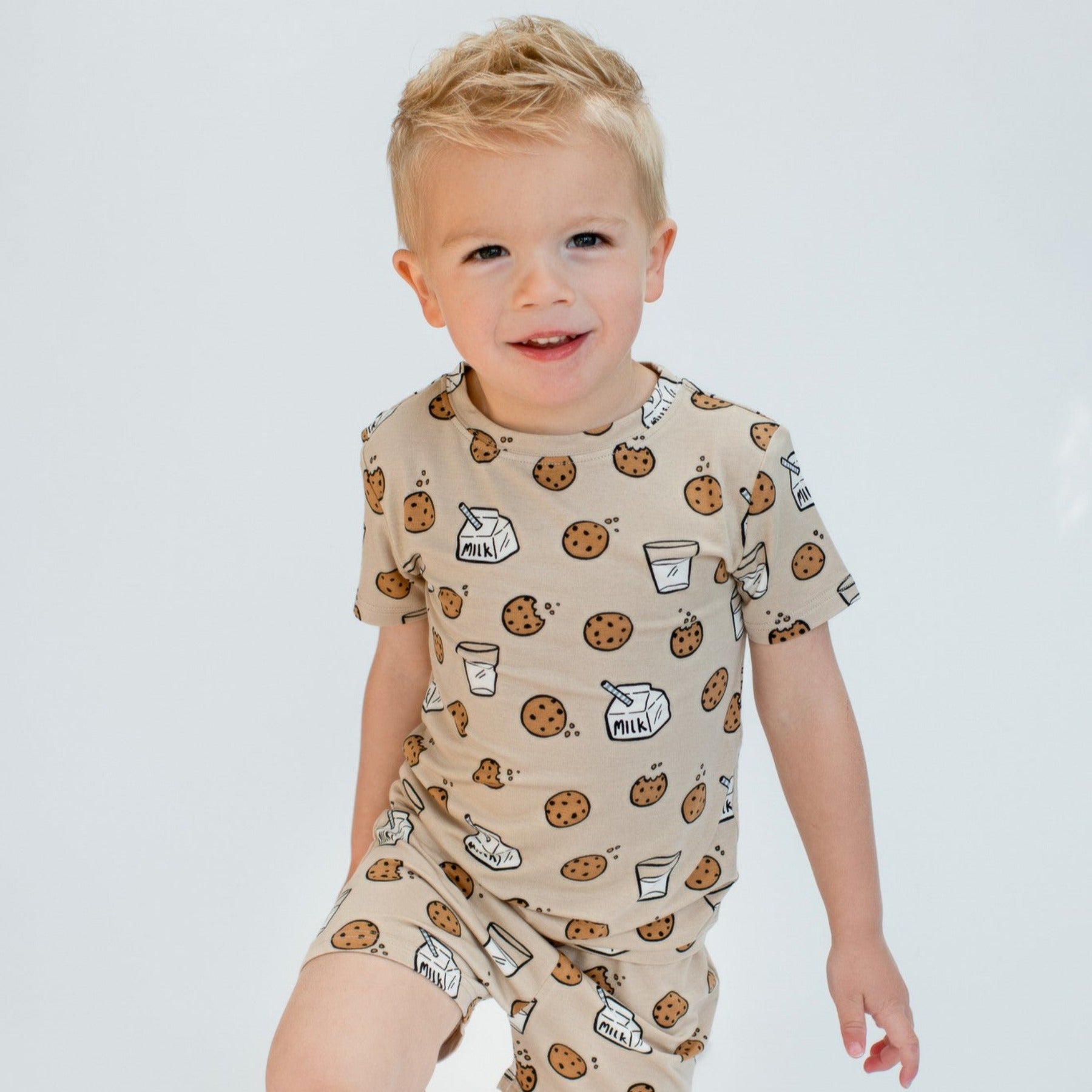 Cookies and Milk Shorts Two-Piece Set