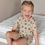 Cookies and Milk Shorts Two-Piece Set