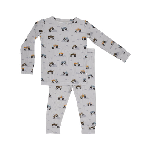 Monster Trucks Small Ribbed Two-Piece Set