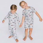 Road Vehicles Small Ribbed Shorts Two-Piece Set