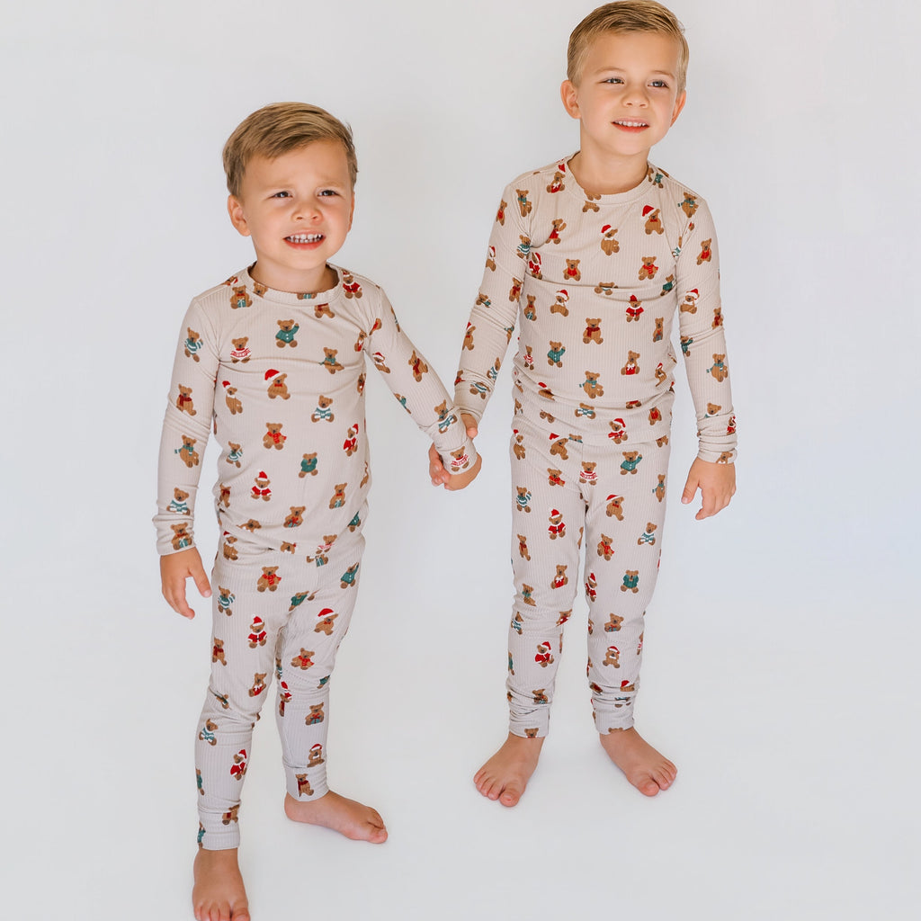 Teddy Bear Small Ribbed Two-Piece Set