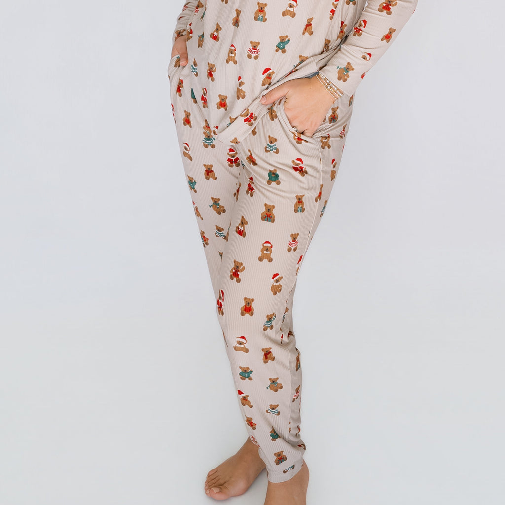 Teddy Bear Small Ribbed Women's Pants