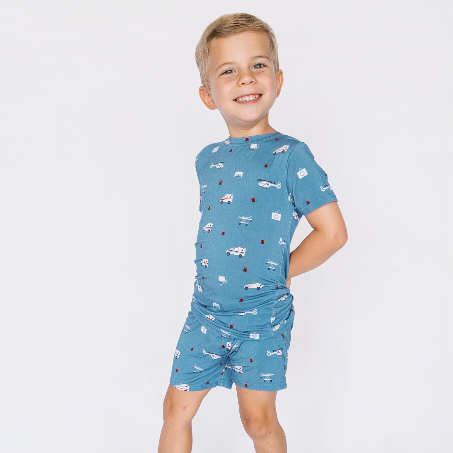 Ambulances Shorts Two-Piece Set