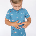 Ambulances Summer Zip Romper
