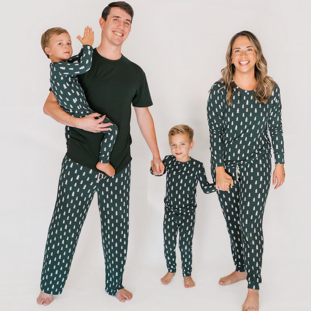 Christmas Trees Small Ribbed Women's Pants