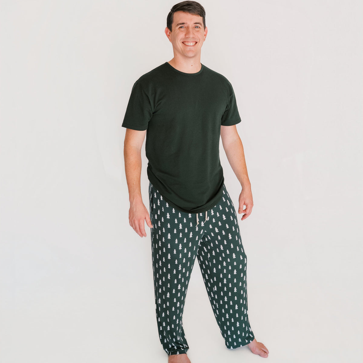 Christmas Trees Small Ribbed Men's Pants