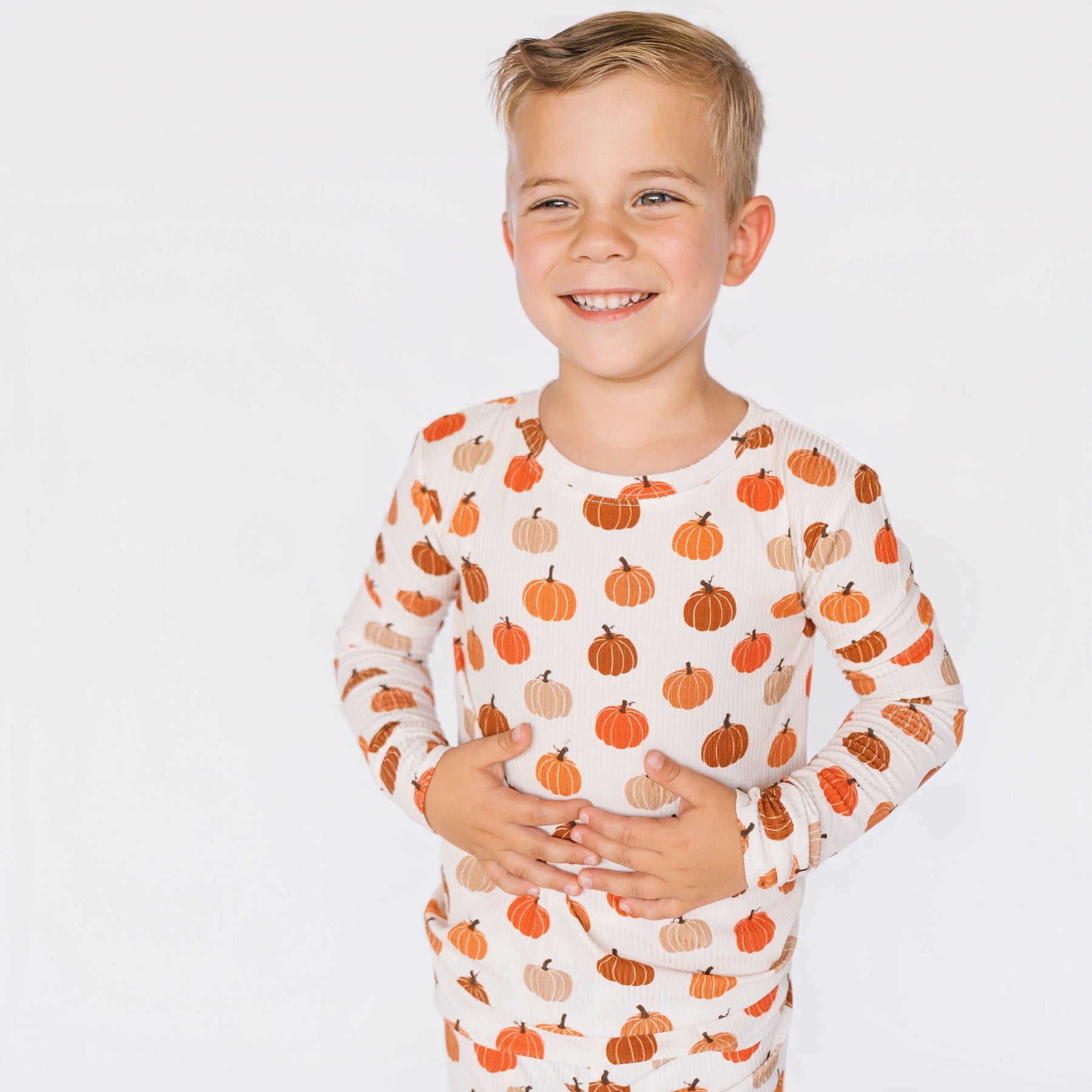 Big Pumpkins Small Ribbed Two-Piece Set