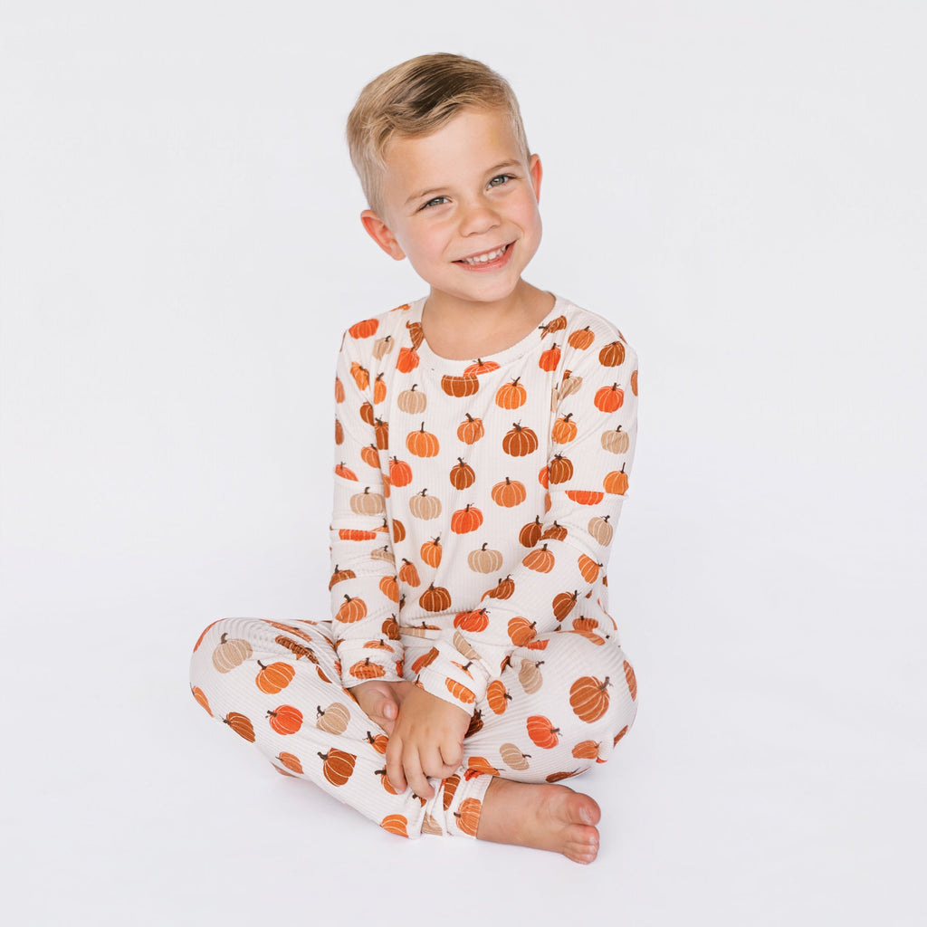Big Pumpkins Small Ribbed Two-Piece Set
