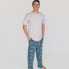 Christmas Trains Small Ribbed Men's Pants